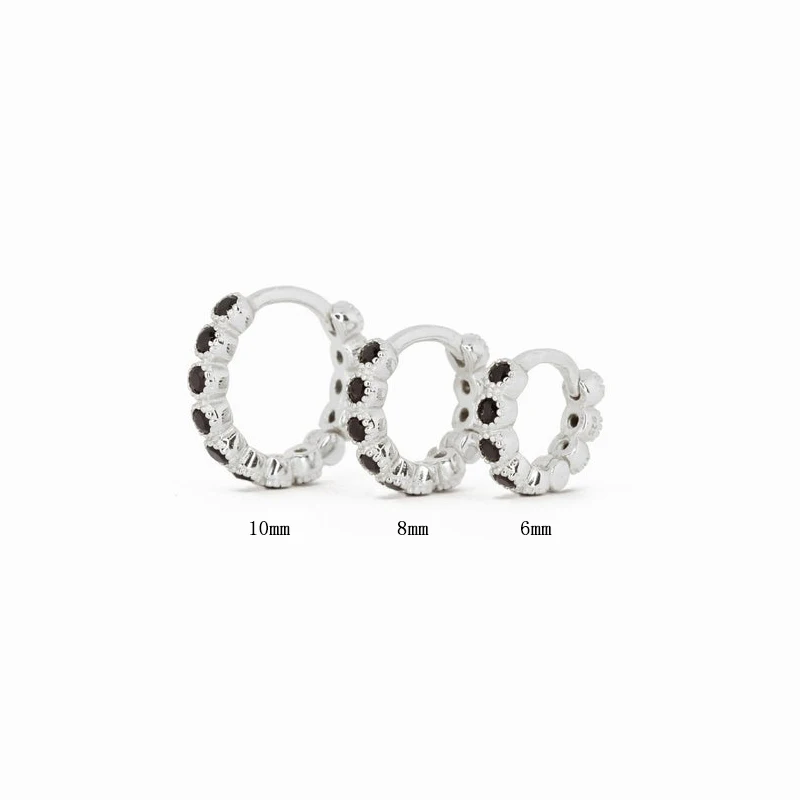 Reffeer Orecchini A Cerchio In Argento Sterling 925 Massiccio, Per Donne E Ragazze, Argento Sterling, Nessuna Pietra Preziosa, AAE072 GiftBox - Foto 5