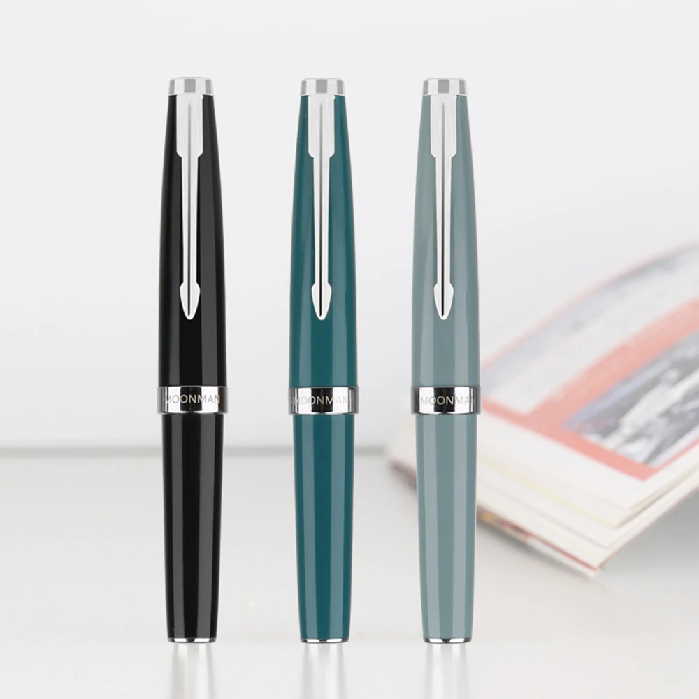 

F Nib Fountain Pen New simple Fountain Pen Student office ink pens Steel Cap Vacumatic fountain pen 0.5mm