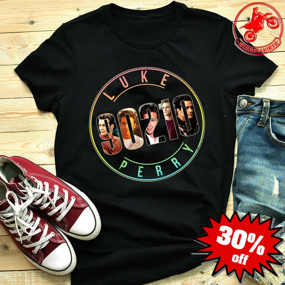 Luke Perry Beverly Hills 90210 Tv Show Shirt Taglia Nera S-3Xl 2019 T-Shirt Unisex