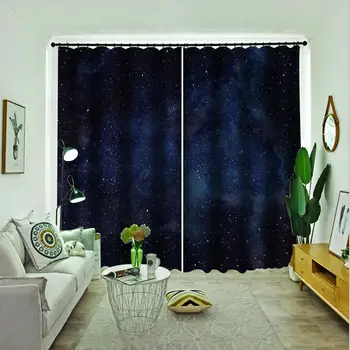 

Custom 3D Curtains Printing Blackout Curtains For The Living Room Bedroom dream sky space Kids Room Curtain Drapes