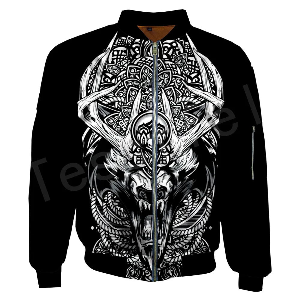 Tessffel Unisex татуировки викингов, спортивный костюм, новые модные повседневные Для мужчин/Для женщин 3dprint толстовки/Толстовка/куртка-бомбер S-1