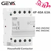 GEYA Din Rail AC Contactor 4P 40A 63A 4NO 4NC 2NO2NC 3NO1NC House Use or For Charging Pile Contactor Good Quality ► Photo 1/6
