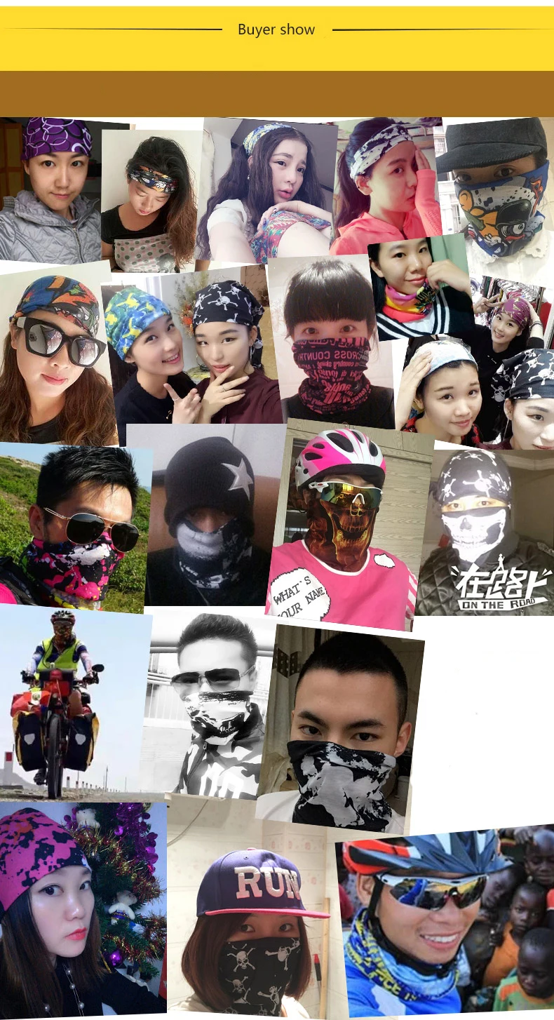 New Bicycle Motorcycle Men Headwear Face Neck Scarf Dust Protection Tube Cover Bandana Unisex Hijab Scarf Women Kerchief Bufanda men scarf style