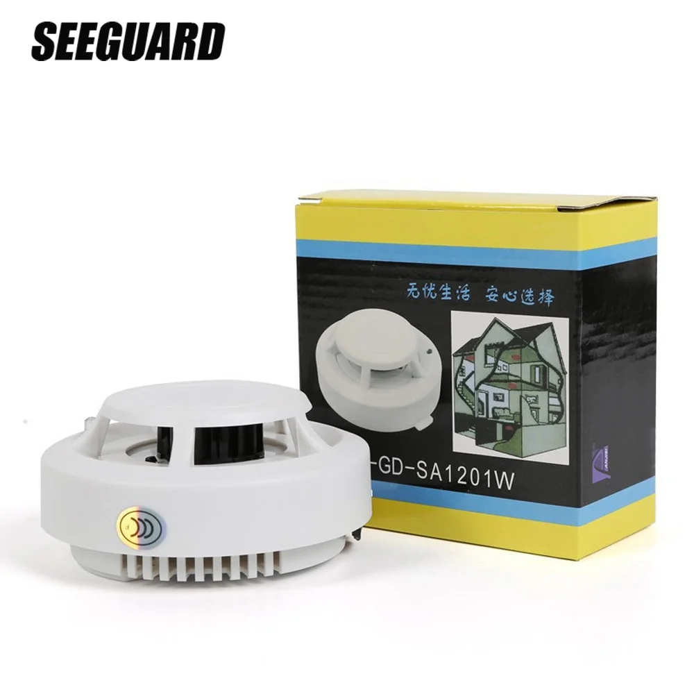 SEEGUARD дымовая сигнализация пожарная сигнализация Домашний Беспроводной датчик дыма автономный датчик задымления 3C Сертификация