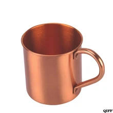 Кружка с ручкой в европейском и американском стиле, кружка для коктейлей из чистой меди, чашка для ресторана, бара, чашки для холодных напитков