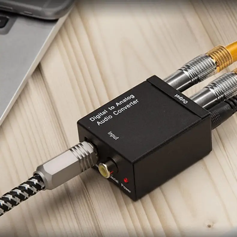 EDD Цифровой оптический Toslink SPDIF коаксиальный аналоговый L/R RCA аудио конвертер адаптер
