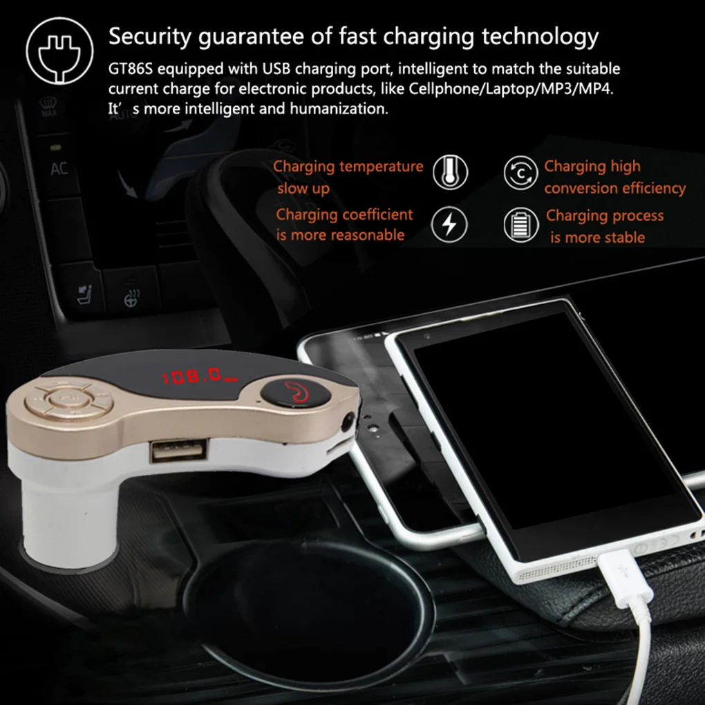Мини Bluetooth 3,0 USB телефон автомобильное зарядное устройство fm-передатчик беспроводной автомобильный комплект MP3 музыкальный плеер Поддержка TF карты