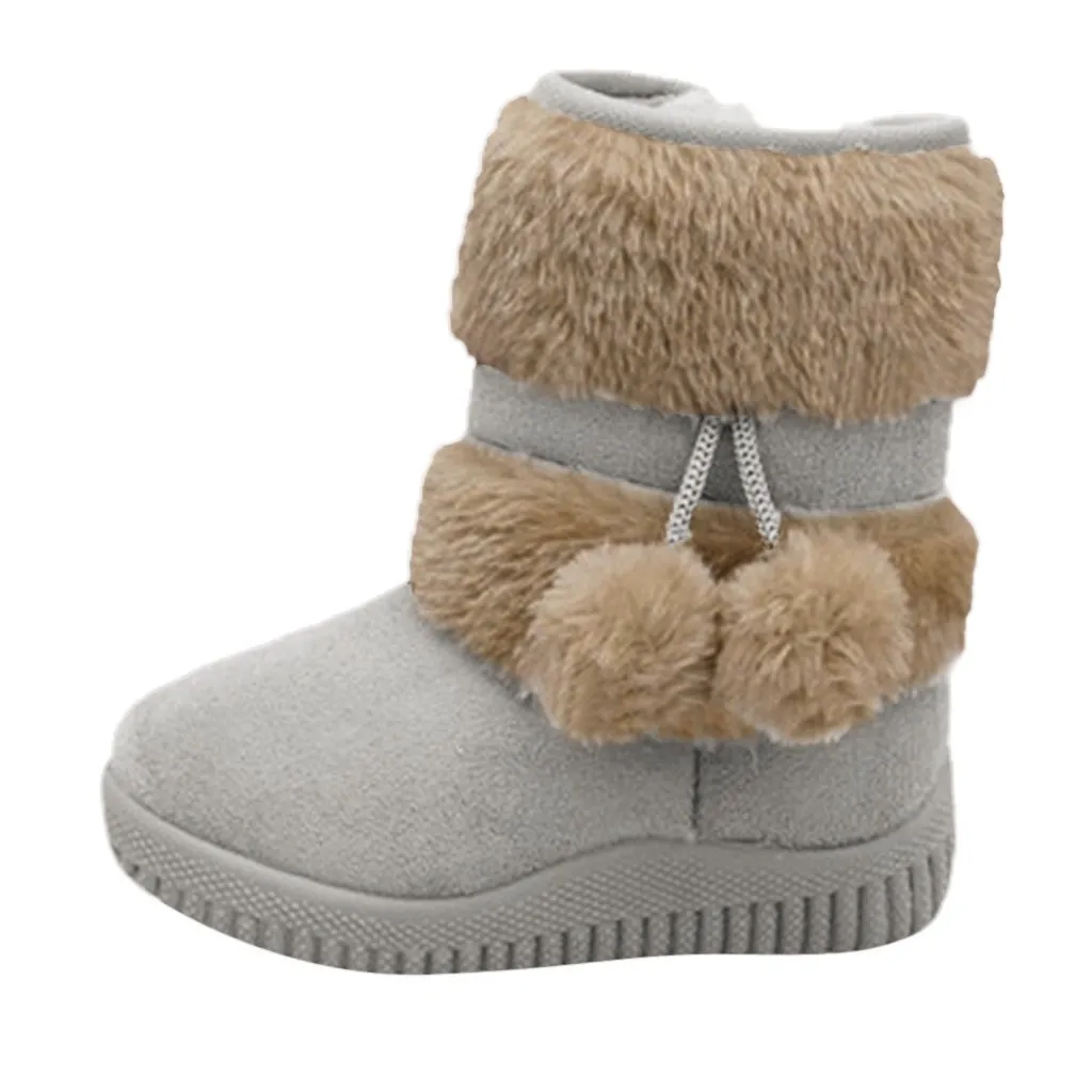 ARLONEET New Children Snow Boots Warm Winter Boots Fashion Plush Baby Shoes Water-Proof Sneakers Girls Boys Winter Boots