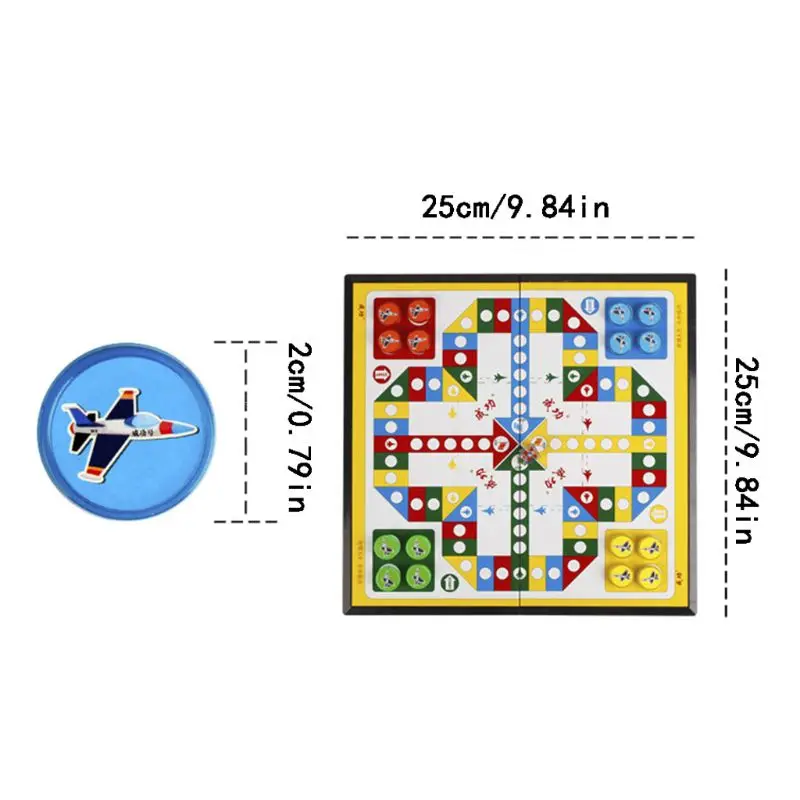 Мини магнитные складные Летающие шахматы Людо Портативный Кемпинг путешествия настольная игра набор Людо настольная игра
