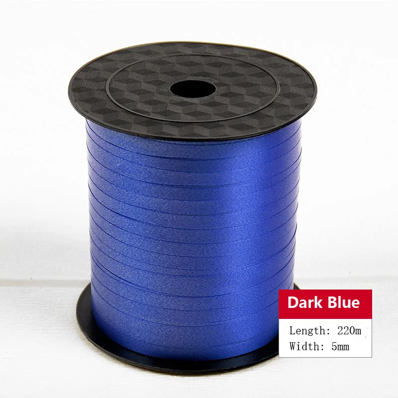 2-Dark Blue Воздушные шары ленты лента-лазер для вечерние украшения подарки на день рождения DIY упаковка свадебные украшения фольги атласные ленты аксессуары - Цвет: 2-Dark Blue