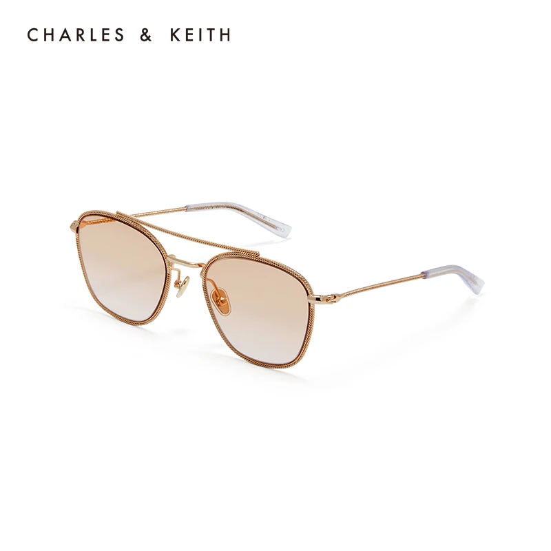 CHARLES＆KEITH Новинки Высны CK3-41280407Женские Солцезазщитные очки Квадратные Линзы