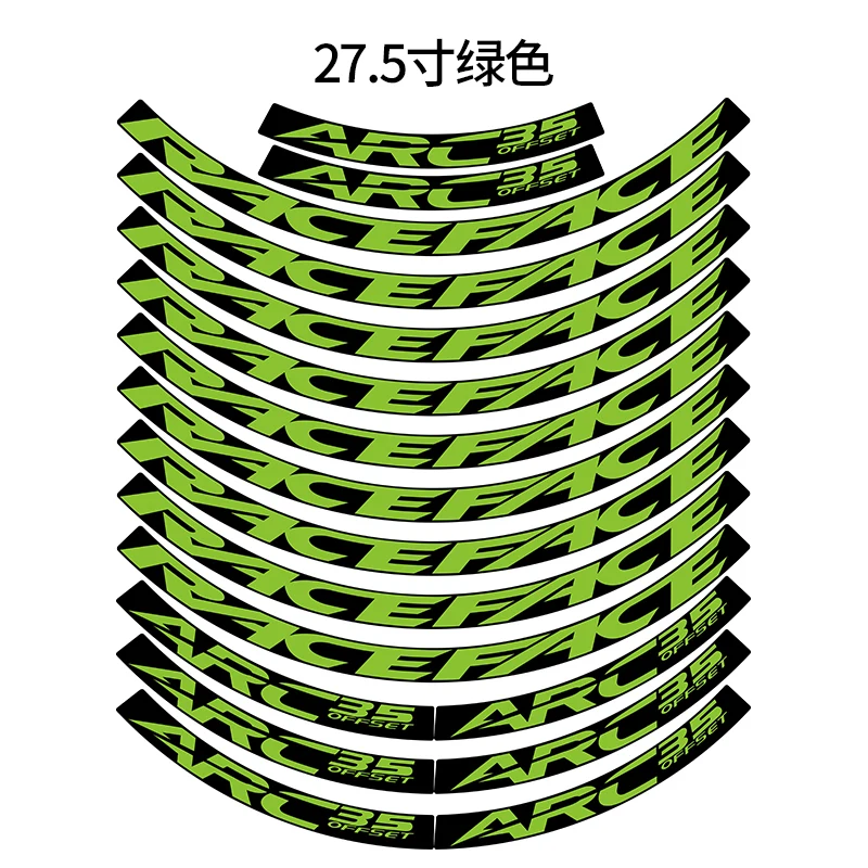 Vibrant Mountain Bike Rim Stickers - Wheel Decals