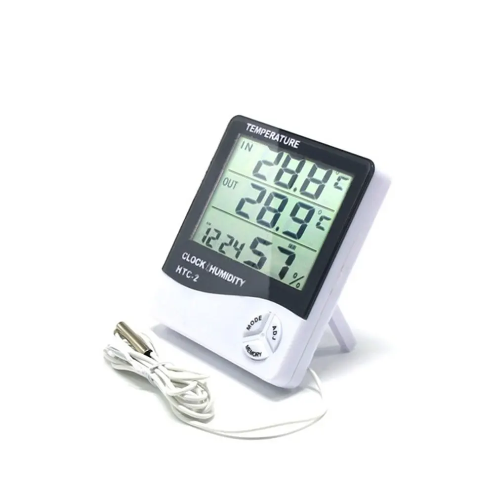 Гигрометр HTC-2 инструмент метр Датчик температуры Профессиональный Черный Белый гаджет теплица цифровой термометр