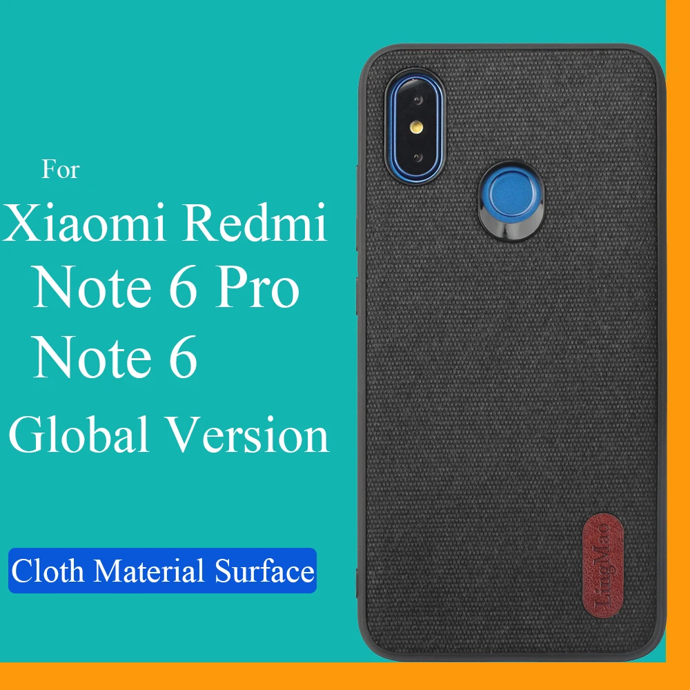 Противоударный чехол для телефона Xiaomi Redmi Note 5 Global Version тканевый мягкий на заднюю