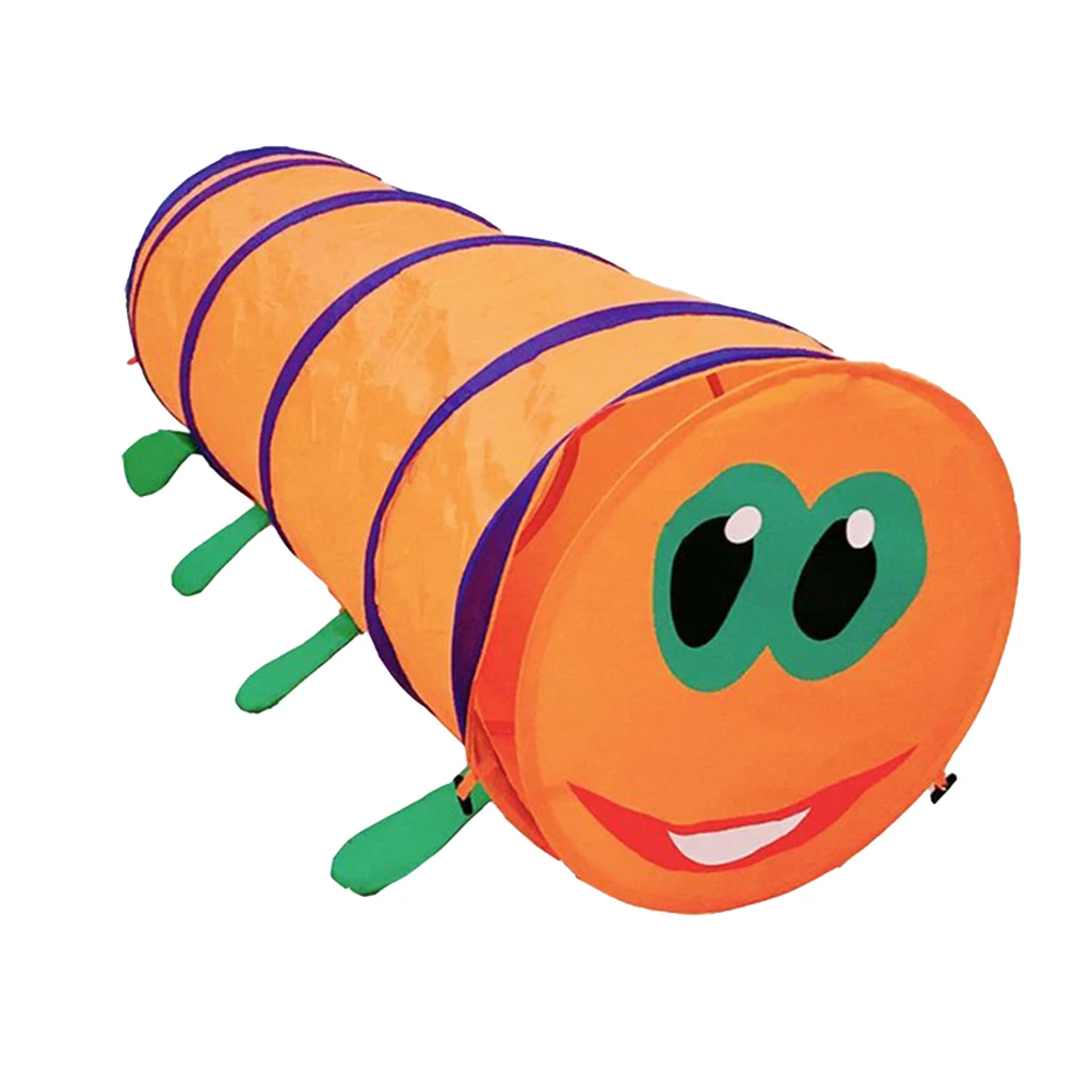 Portable Crawl Tunnel Caterpillar Play Tent Toy for Kids Toddlers Infants Indoor and Outdoors, 5 Foot Long