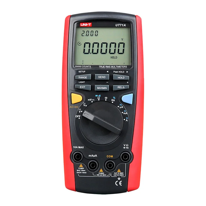 UNI-T UT71A / UT71B / UT71C / UT71D / UT71E Интеллектуальные цифровые мультиметры среднего размера; Цифровой мультиметр, USB / Bluetooth связь - Цвет: UT71A