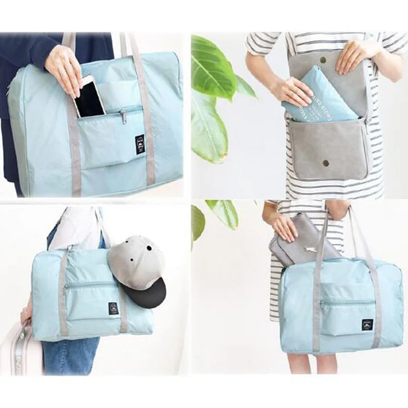 Nylon Foldable Travel Bags Handbags Waterproof Bags For Business And Travel Large Capacity Shoulder Hand Bag