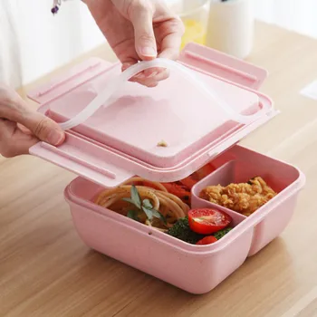 

Portable Healthy Material Lunch Box Bento Boxes Microwave Dinnerware Student Food Storage Container Food Box Storage Box