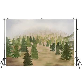 

HuaYi trees decoration art fabric background photography for professional studio photoshoot photography backdrops W-3646