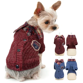 

Fashion Pet Dog Clothes Sweater For Small Medium Dogs Puppy Cat Uniform Clothing Pet Dog Coat Sweater Dogs Cat Chihuahua Shirt