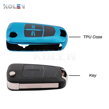 TPU Car Smart Key Case Cover Shell Fob per auahxall Opel Astra H Corsa D Insignia Vectra Zafira Signum Protector Bag accessori - TPU Car Smart Key Case Cover Shell Fob per auahxall Opel Astra H Corsa D