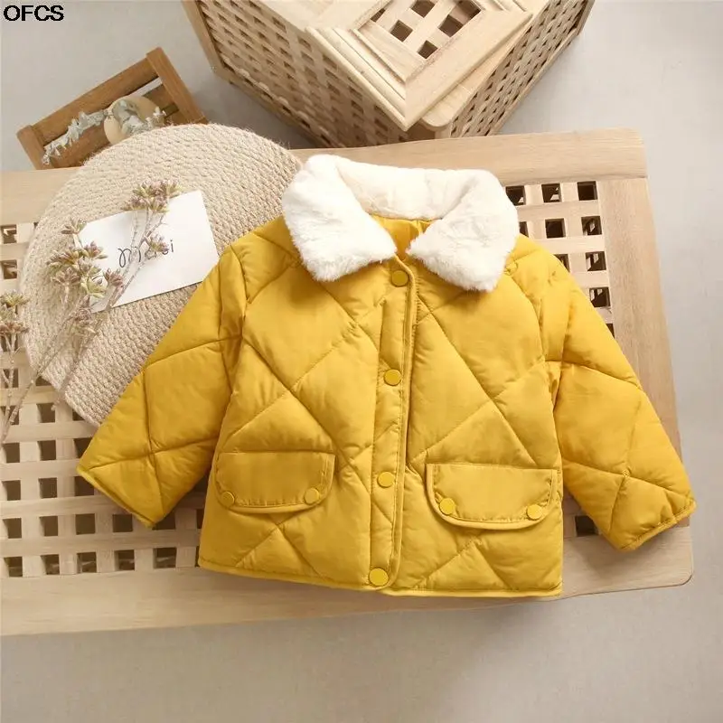 Outwear ClothesWarm �е� ���� Children Parkas Coat �ܿ� ��� �罺 ��ư �Ƿ� �ҳ� & �ҳ� �β��� ���� Į��