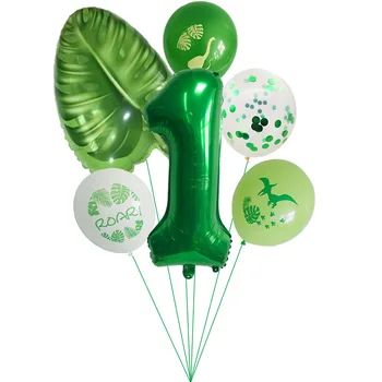 

Dinosaur Ballon Roar Number Balloon Birthday Latex Balon1st Birthday Ballon Jungle Safari Balon Happy Birthday Decor Kids Boy