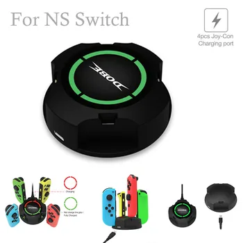 

CARPRIE 4 in 1 Controller Charger for Nintend Switch Joy-Con Type C usb Charging Dock Stand Station with LED Indication 20JUL 2