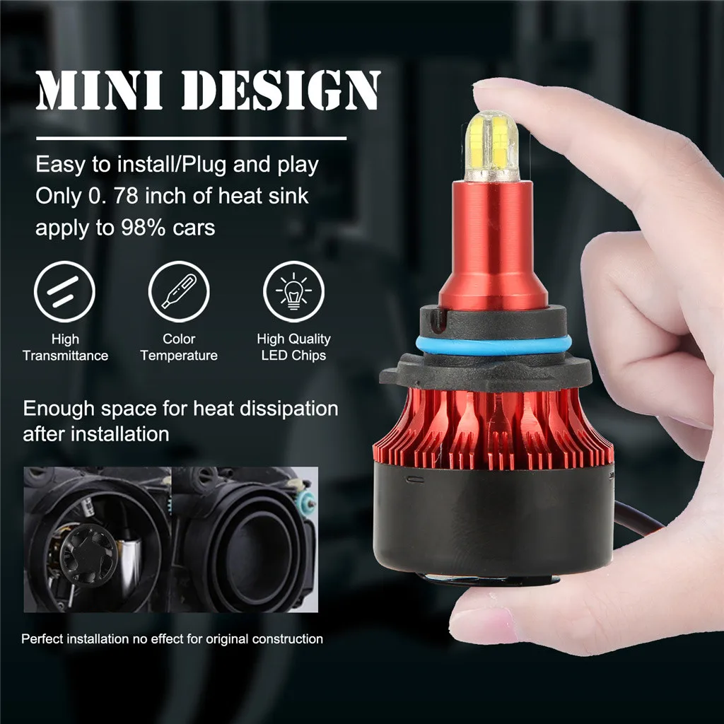 CARPRIE Car Headlight Bulbs 8-sides 3D LED Headlight Conversion Kit Bulbs 120W 18000LM High Power 6500K 9006 new hot sale 1030