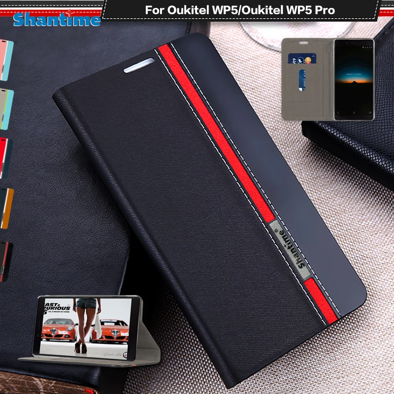 Luxury PU Leather Case For Oukitel WP5 Flip Pro Phone Soft TPU Silicone Back Cover | Мобильные телефоны и аксессуары