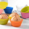 12pcs/lot Silicone Cake Cup Round Shaped Muffin Cupcake Baking Molds Home Kitchen Cooking Supplies Cake Decorating Tools ► Photo 2/6