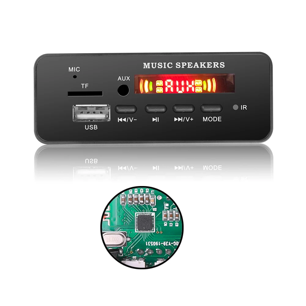 1 комплект TF карта версия MP3 Bluetooth декодер Плата декодера аудио аксессуары 5 В/12 В