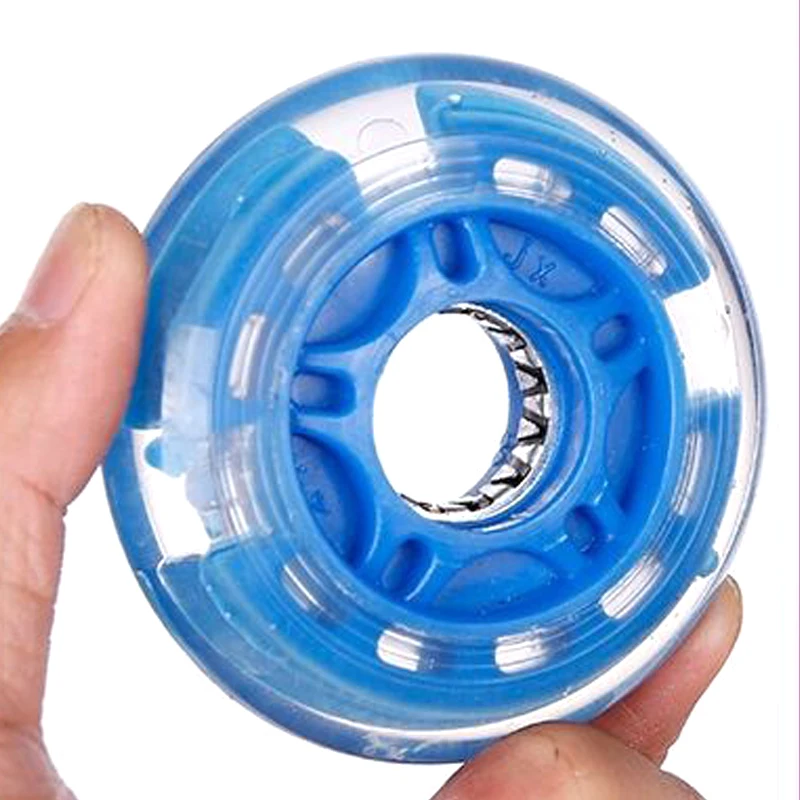 Hot Selling 4 Pcs Inline Skates Wheels Flash Light Up with Magnetic Core Sliding Roller Skating