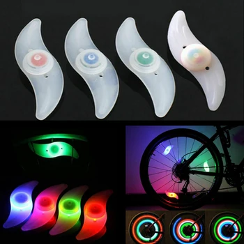 

1pcs LED Flash Bike Bicycle Tire Tyre Light Cycling Bright Wheel Spoke Lamp with Battery Powered Night Safety Riding