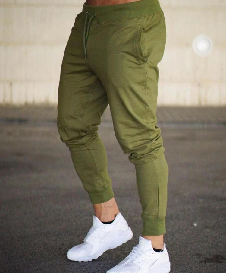 Men Jogging Pants Sport Sweatpants Running Pants Joggers Cotton Trackpants Slim Fit Bodybuilding Trouser running pants sport pants