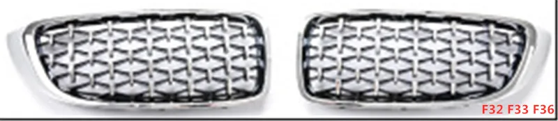 Тюнинг Автомобиля Передняя алмаз почек серебро гриль для Bmw F52 F45 F30 F10 G30 F34 F49 G01 F15 F16 E70 E71 G20 E90 Z4 E89 решетка сетки