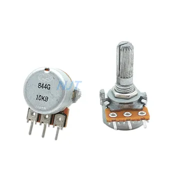 

1pc RK163 3Pin ALPS 16type potentiometer Single Unit 10KB Audio Amplifier Volume Rotary Potentiometer B10K
