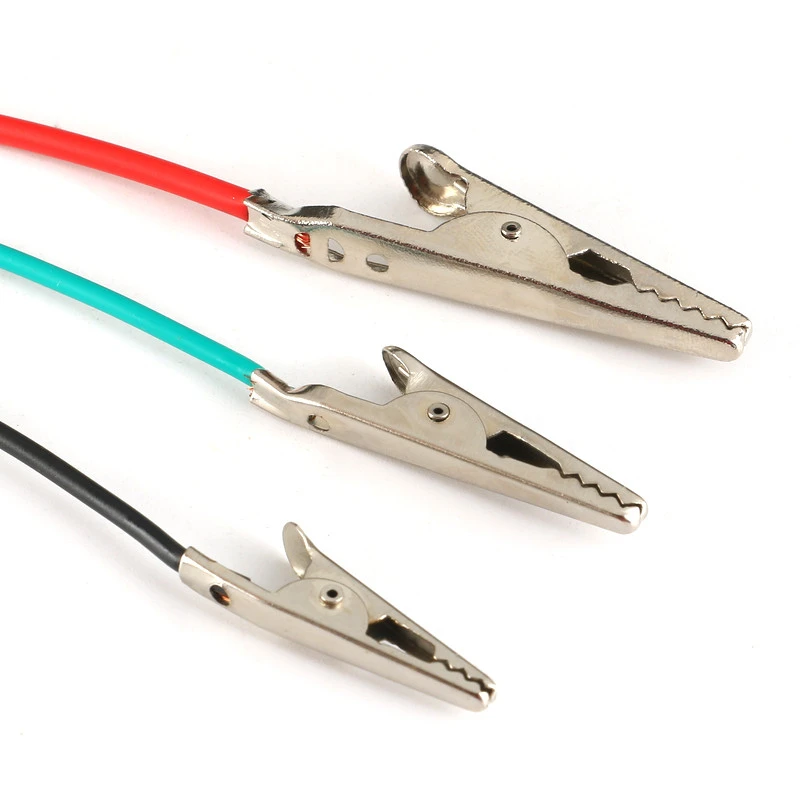 10pcs Alligator Clips Electrical DIY Test Leads Double-ended Crocodile Clips Roach Clip Test Jumper Wire
