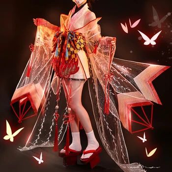 

Anime Onmyoji SSR Shiranui Kimono Cosplay Costume Women Gorgeous Uniform Free Shipping H