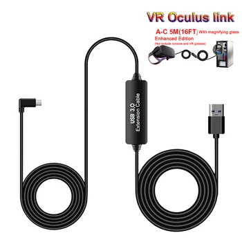 

Headset Extension Link Cable Fast Charging With Signal Booster For Oculus Quest
