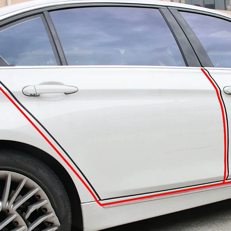 4 м/рулон дверь автомобиля Edge Guard Стайлинг Литье отделка Резиновая полоса против царапин двери автомобиля протектор