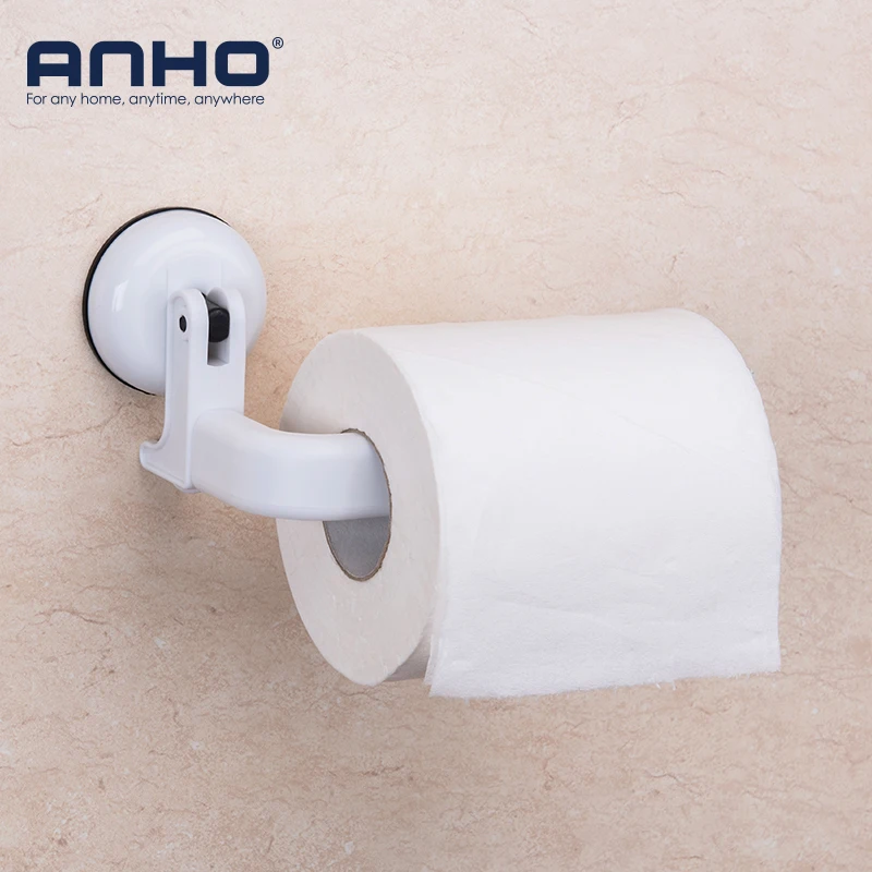 

Suction Cup Toilet Paper Holder Removeable Waterproof Paper Rack Reusable Bathroom Storage Shelf Wall Mounted Paper Holder