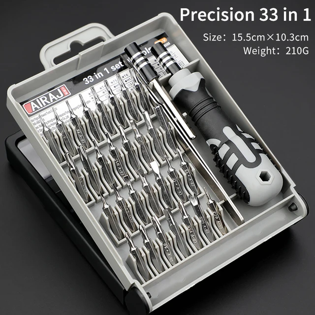  AIRAJ Screwdriver Set Precision Screwdriver Torque Multi-specification S2 Batch of Laptop Manual Repair Tools With Storage Box 