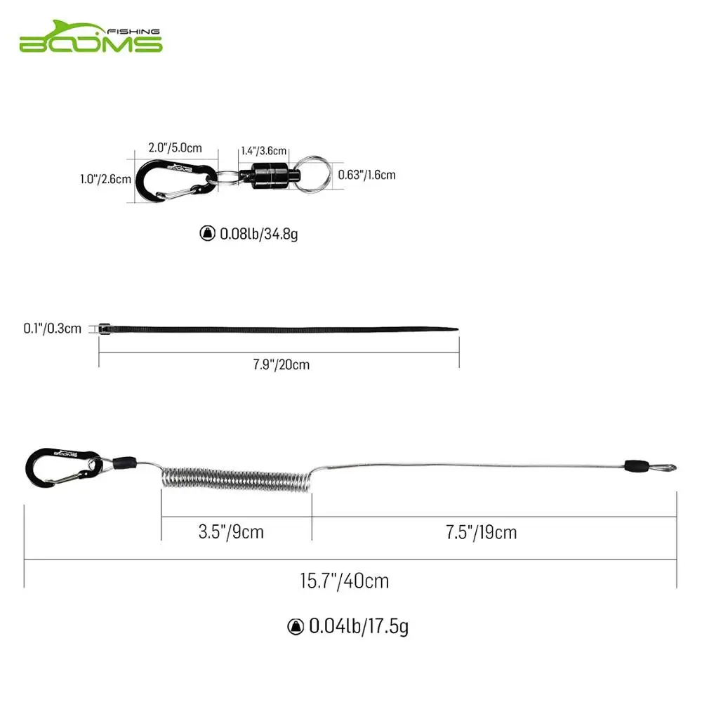 Booms Fishing MN2 магнитный держатель для рыболовных снастей с ремнями безопасности