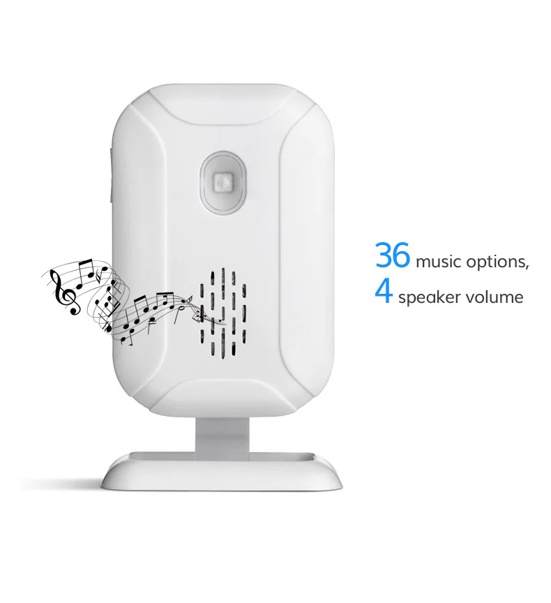 Home or Office Security Protection with Long Range Receiver Call Button and Keypad Coastacloud Ring Wireless Smart Motion Sensor Alert System 360° PIR Detection Night Light Doorbell Alarm