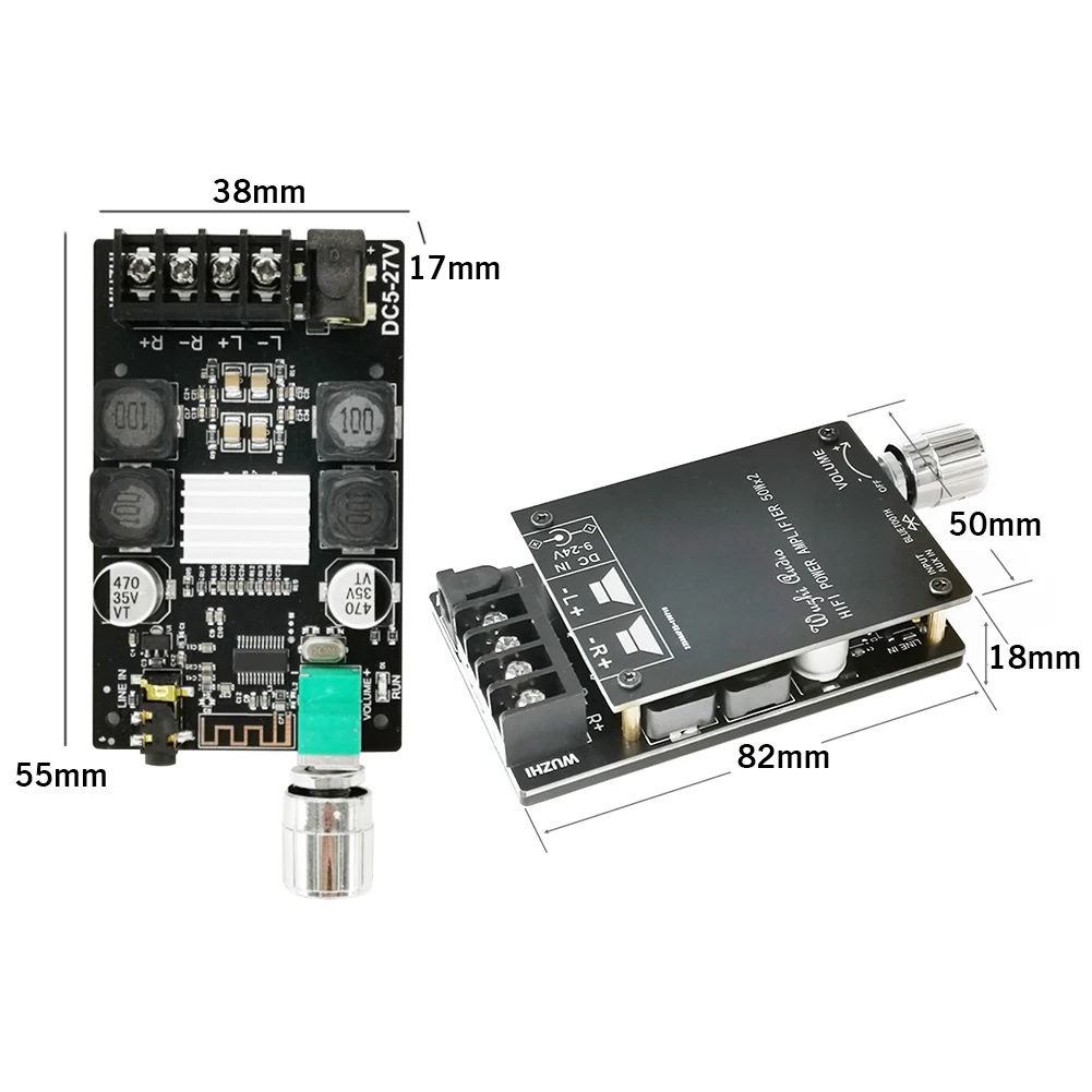 TPA3116 HIFI прочный динамик домашний стабильный сигнал беспроводной Bluetooth 5,0 2X50 Вт стерео цифровой усилитель мощности звука аудио Плата