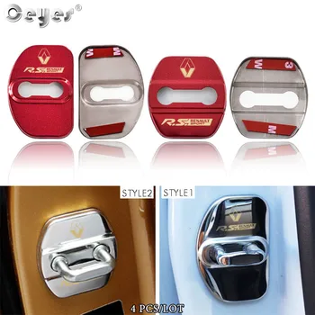 

Ceyes Auto Door Lock Cover Case For Renault Sport Megane 2 Duster Captur Fluence Clio Car Accessories Car Styling 3D Emblem Case