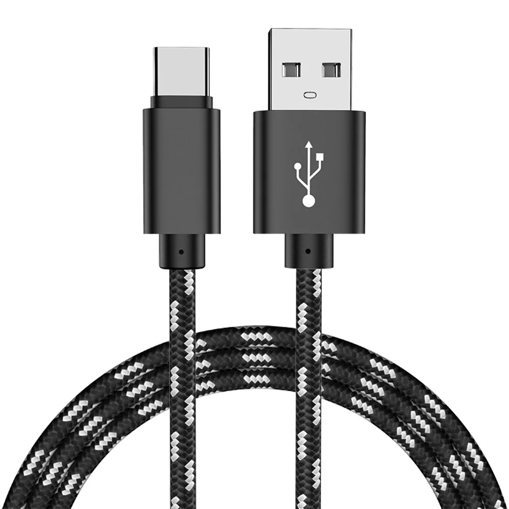 Black MUSTTRUE 3A C кабель usb type C кабель для huawei P20 Lite samsung S9 шнур для быстрой зарядки и передачи данных tipo c провод c type адаптер usb-c 1 м - Цвет: Black