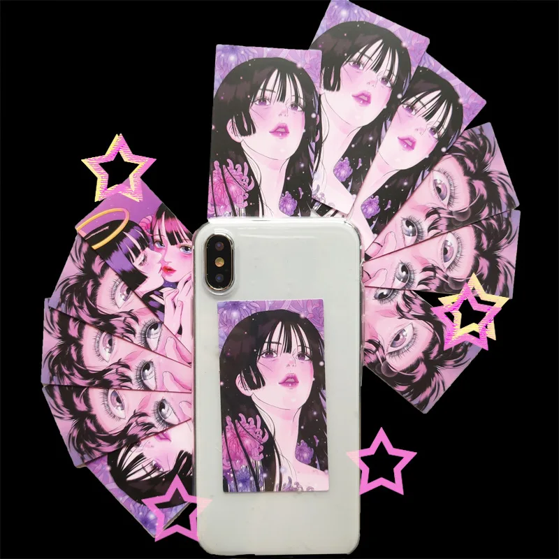 

Наклейки для канцелярских принадлежностей Мобильный телефон Diy Kawaii, 3 листа, Корейская Милая пегина, причудливая девушка, иллюстрация, комикс, наклейки, планировщик