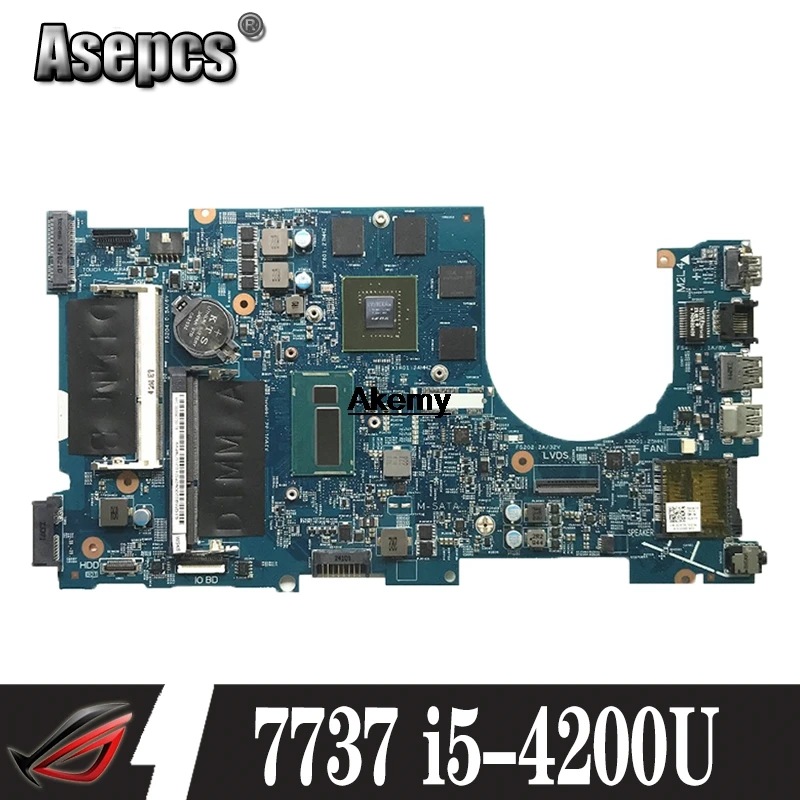 CN-02D5TK 2D5TK для Dell Inspiron 7737 Материнская плата ноутбука DOH70 12309-1 ПРБ F53D4 REV A00 I5-4200U материнская плата протестирована